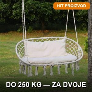 ljuljačka gnezdo za dve osobe — prednja strana