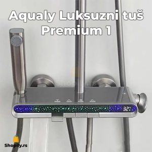 luksuzni tuš sa LED displejom — prednja strana