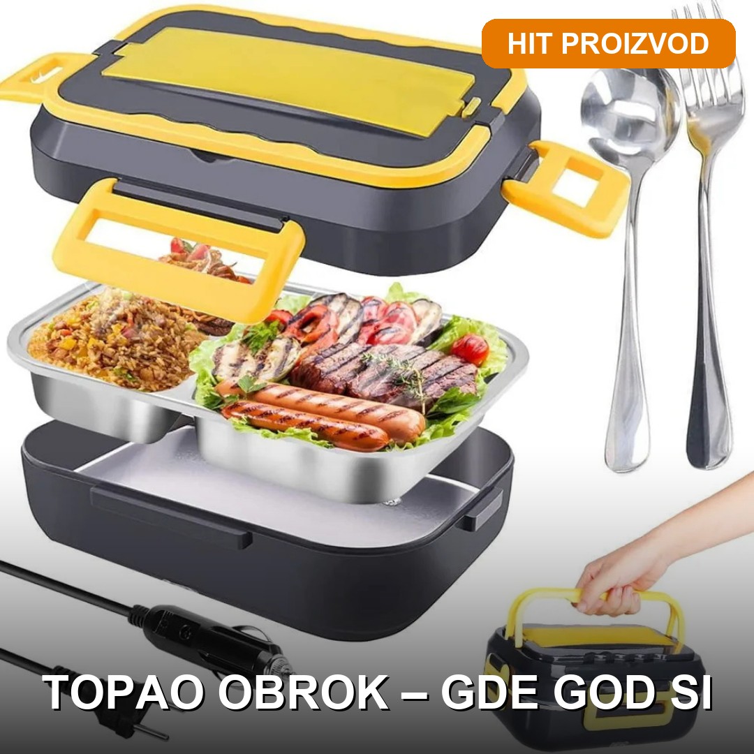 Lunch Hot Box PRO - Električna Posuda za Topao Obrok Lunch Hot Box PRO električna posuda za topao obrok – 12V 24V 220V