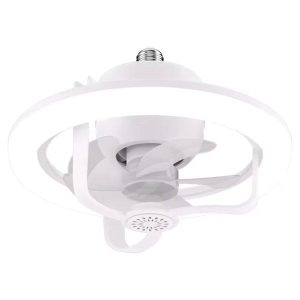 luster sa ventilatorom LED — u upotrebi