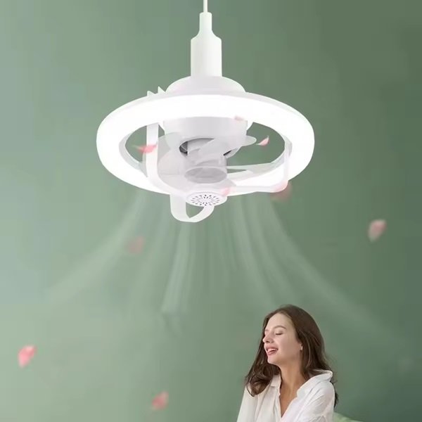 luster sa ventilatorom LED luster sa ventilatorom LED — u upotrebi