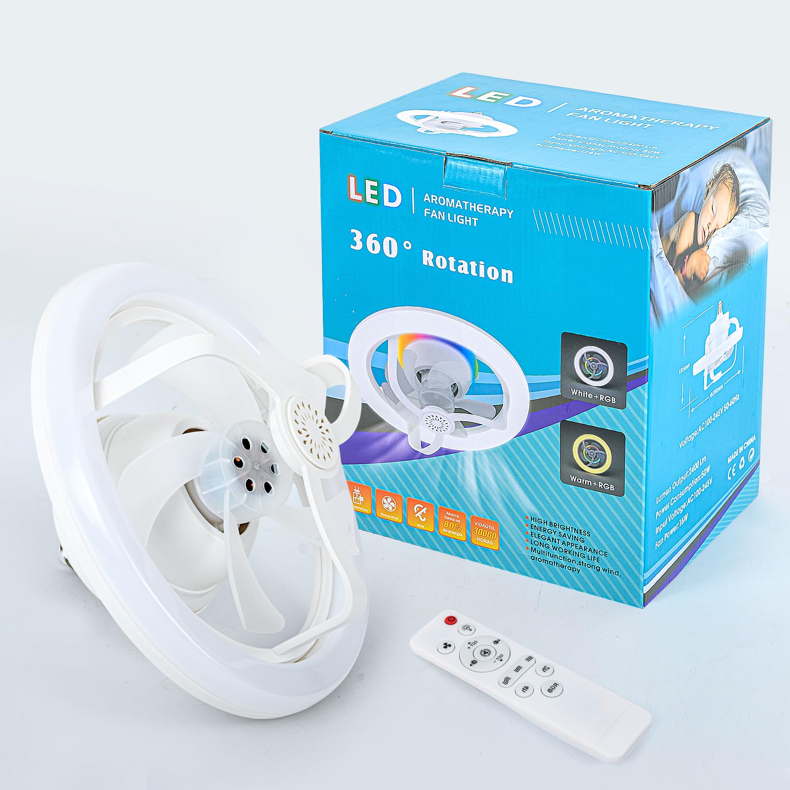 luster sa ventilatorom LED luster sa ventilatorom LED — detalji