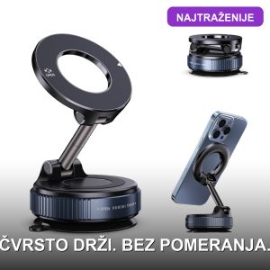 MagTech magnetni držač telefona za auto — ultra čvrsto držanje na vetrobranskom staklu
