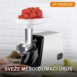 Električna mašina za mlevenje mesa Sokany SK-312 2500W sa aparatom za vakumiranje i 10 vakuum kesa