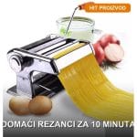 Mašina za testeninu i rezance — ručna pasta mašina sa čeličnim valjcima