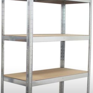 Metalna montažna polica 180x90x45cm — čelična regalna polica sa 5 nivoa za garažu i ostavu