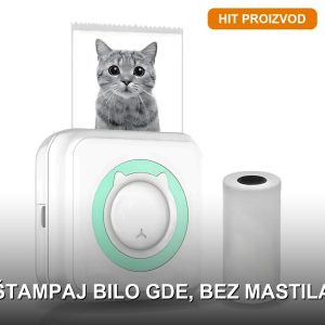 mini bluetooth printer za telefon — prednja strana