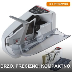 Mini brojač novca — kompaktan ručni uređaj za prebrojavanje novčanica i kovanica