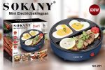 mini električni gril tiganj — prednja strana