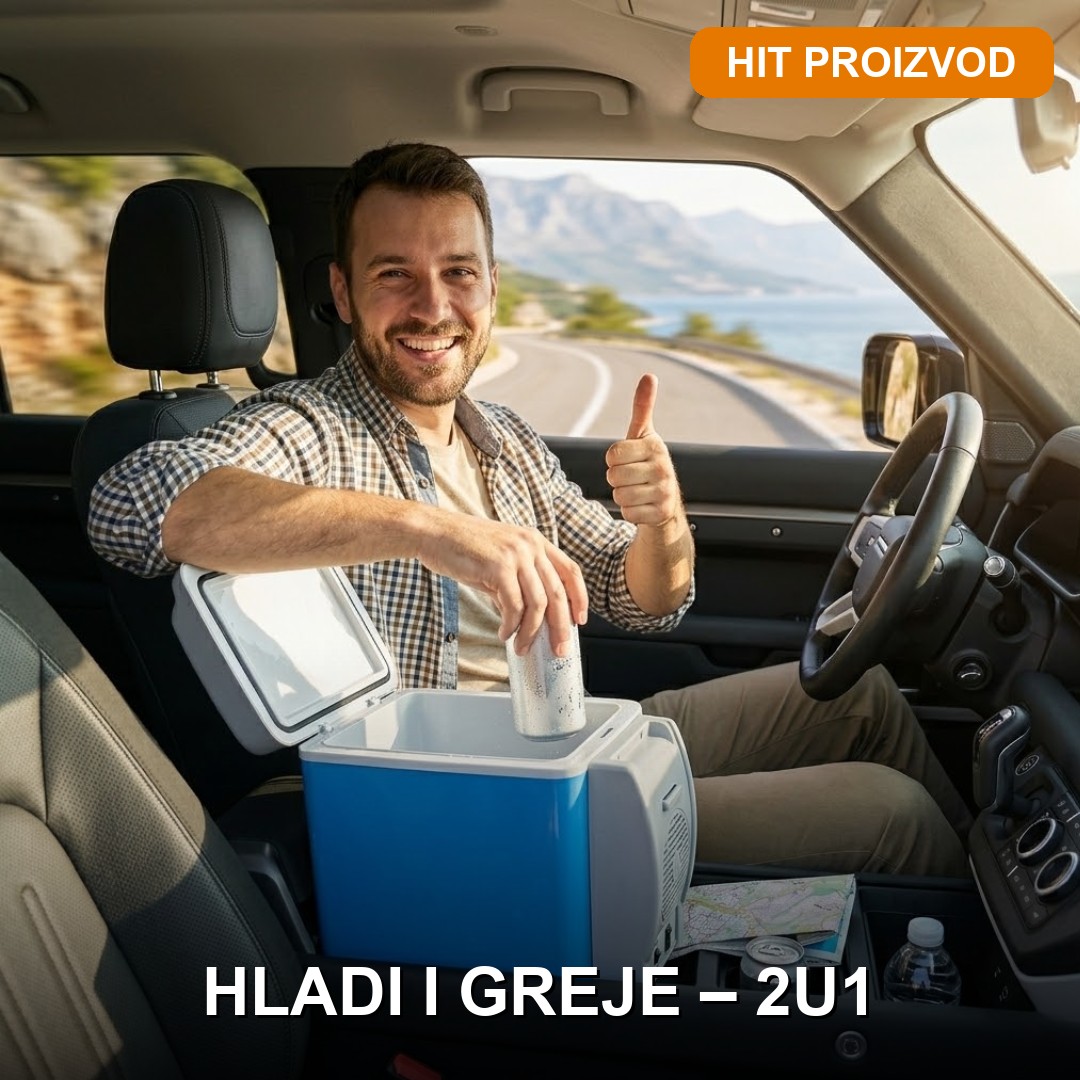 FROSTBOX 2u1 Mini Frižider za Auto FROSTBOX 2u1 mini frižider za auto – hladi i greje, kompaktan i prenosiv