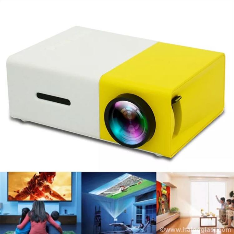 mini LED projektor prenosni — prednja strana