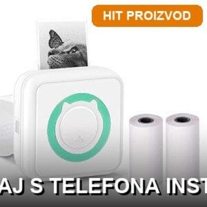 Mini prenosni štampač za telefon Handy Print – kompaktan Bluetooth štampač bez mastila