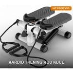 Mini steper za vežbanje sa trakama za ruke – fitness sprava za kućni kardio trening