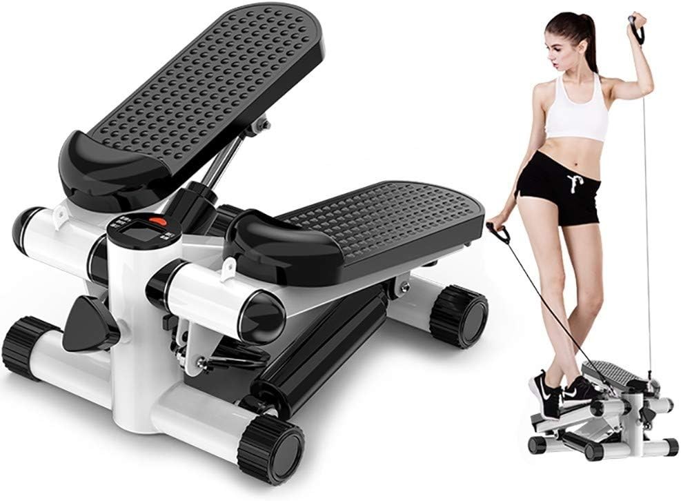 Trake za ruke uz mini steper Detalj traka za ruke na mini steperu – aktivira bicepse i ramena tokom kardio treninga