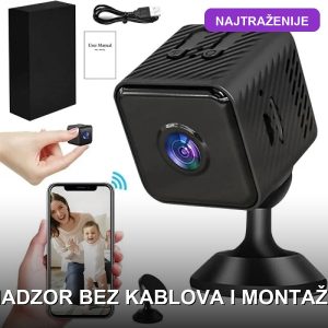 mini WiFi špijunska kamera — prednja strana