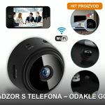 Mini WiFi kamera A9 – kompaktna skrivena nadzorna kamera sa WiFi povezivanjem