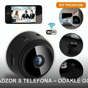 Mini WiFi kamera A9 – kompaktna skrivena nadzorna kamera sa WiFi povezivanjem