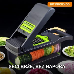 Multifunkcionalni secko za povrće sa 8 nastavaka od nerđajućeg čelika — TehnoLider