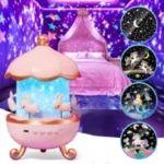 Muzički projektor u upotrebi dečija soba ambijent noćna lampa