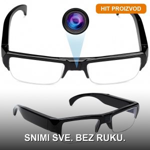 naočare sa kamerom Full HD — prednja strana