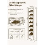 Detalj providnih stranica kutije za obuću – sadržaj vidljiv bez otvaranja