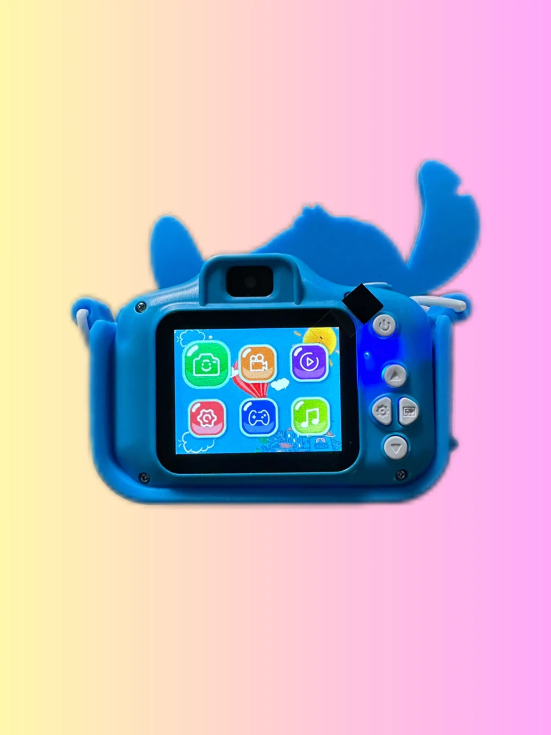 Fotoaparat za decu Stitch — Digitalna kamera sa selfie kamerom, igricama i filterima fotoaparati za decu - Stitch digitalna kamera sa selfie kamerom i filterima
