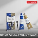 AB pasta za hladno zavarivanje dvokomponentna epoksidna 1+1 gratis duplo pakovanje 200ml