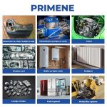 Primena AB paste za hladno zavarivanje na metalnoj cevi — popravka bez varenja