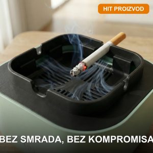 PuffPure pepeljara za eliminisanje smrada cigaretnog dima sa troslojnim filterom