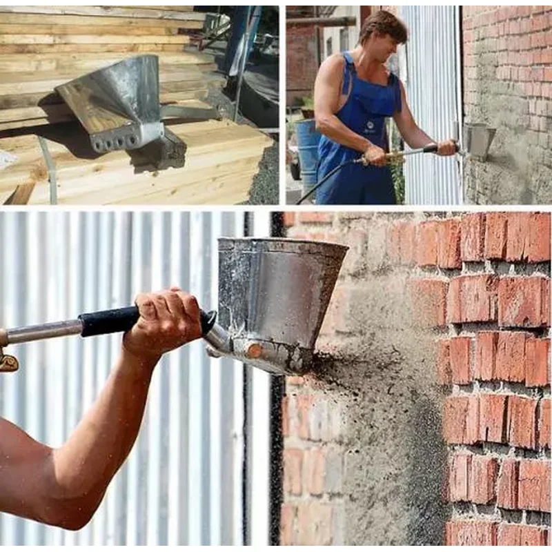 pištolj za malterisanje pištolj za malterisanje — u upotrebi