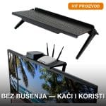 polica za TV bez bušenja — prednja strana