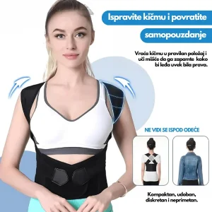 pojas za leđa i kičmu — prednja strana