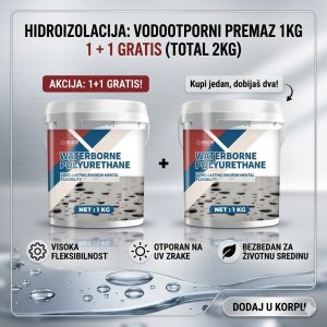 poliuretanski vodootporni premaz — prednja strana
