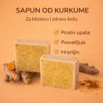 Osoba koristi sapun od kurkume za pranje lica — svakodnevna rutina nege kože