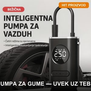 prenosiva pumpa za gume — prednja strana