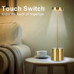 punjiva LED stona lampa — prednja strana