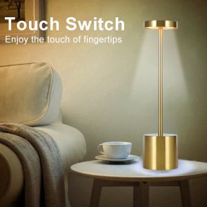 punjiva LED stona lampa — prednja strana