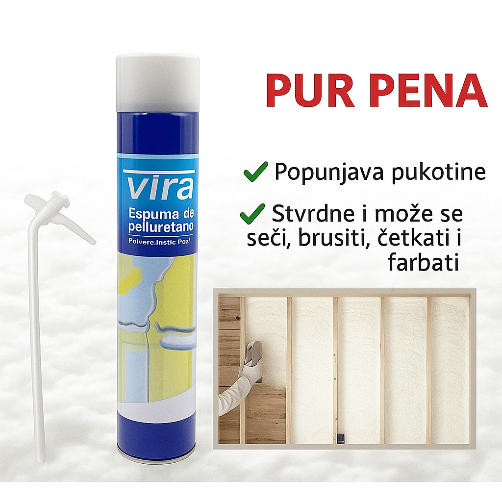 PUR pena za izolaciju PUR pena za izolaciju — u upotrebi