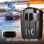 Radar detektor za auto V9 sa LED ekranom i 360° laserskom detekcijom