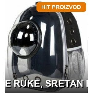 ranac za prevoz ljubimaca sa kapsulom — prednja strana
