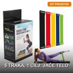rastegljive trake za vežbanje — prednja strana