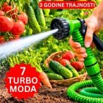 rastegljivo crevo za baštu — prednja strana