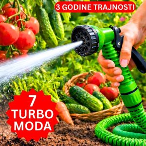 rastegljivo crevo za baštu — prednja strana