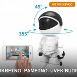 robot wifi kamera za kuću — prednja strana