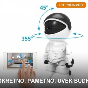 robot wifi kamera za kuću — prednja strana