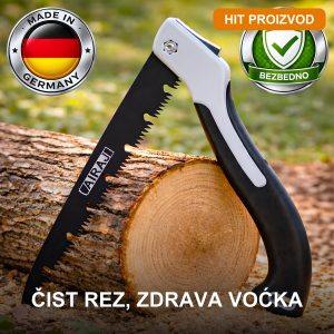 SCHARF sklopiva ručna testera za grane sa karbon sečivom i ergonomskom drškom