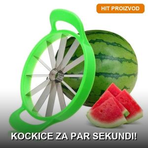 Sekač za lubenicu 3u1 — seče, vadi i servira kockice u jednom pokretu