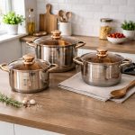 set lonaca inox — prednja strana