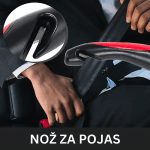 Poređenje veličine sigurnosne ručke sa standardnim predmetima