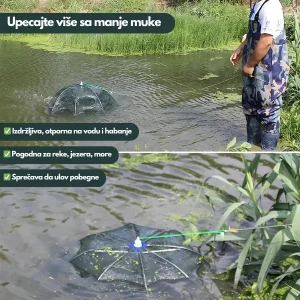 sklopiva ribarska mreža — prednja strana